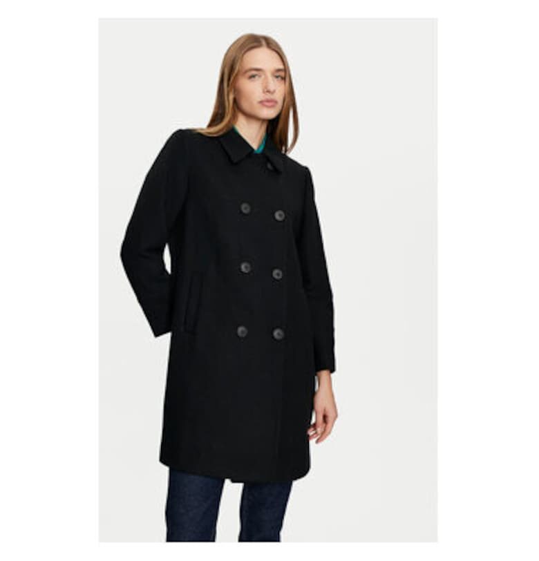 Дамско палто -  304302589 - Вълна/Полиестер - Черно United Colors of Benetton