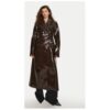 Дамско палто - 304550492 - вълна/полиуретан - кафяво - Кафяв Birgitte Herskind