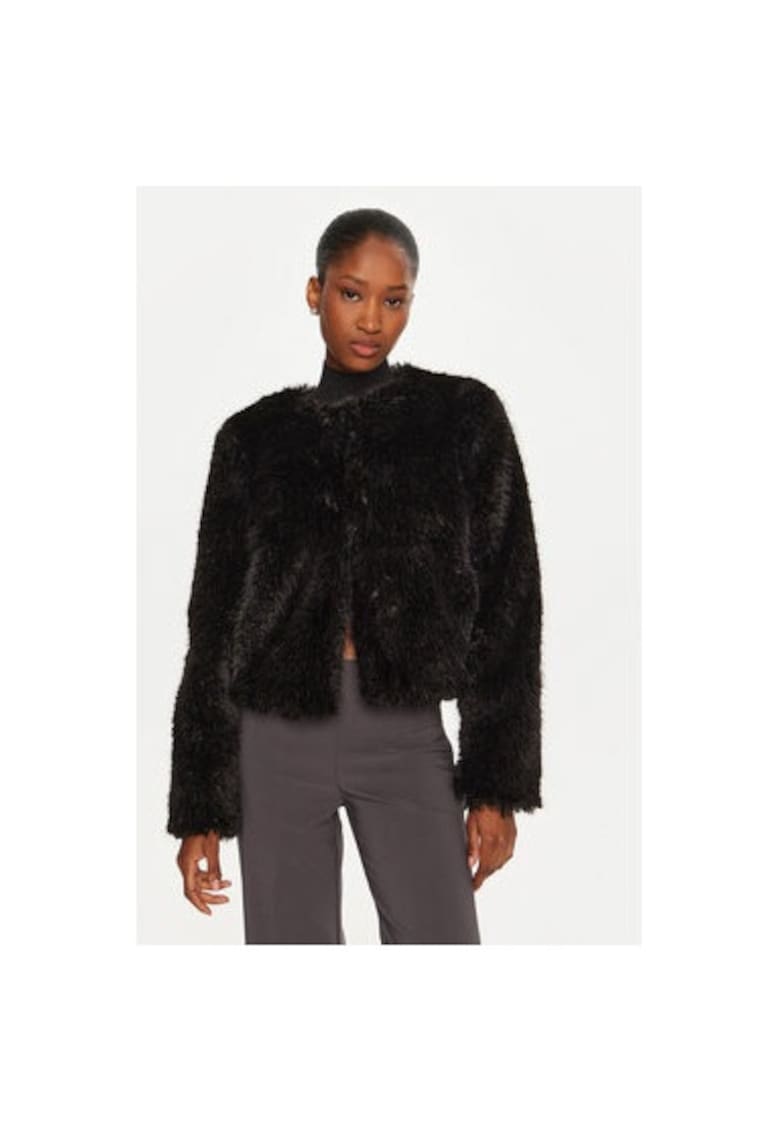 Дамско палто - 304724855 - Полиестер - Черно - Черен Rinascimento