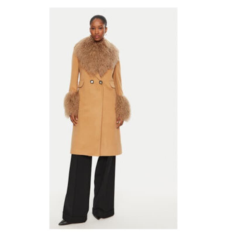 Дамско палто -  304759567 - Полиестер - Кафяв Yes London