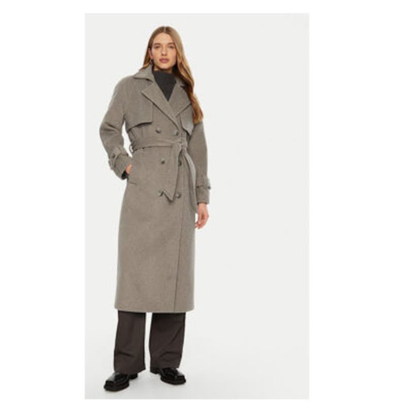 Дамско палто -  304991202 - Полиестер - Сив - Сив Access fashion