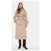 Дамско палто -  304991219 - Полиестер - Бежов - Бежов Access fashion