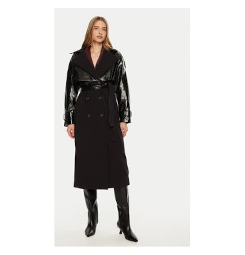 Дамско палто -  304991233 - Полиестер/Рейон - Черно - Черен Access fashion