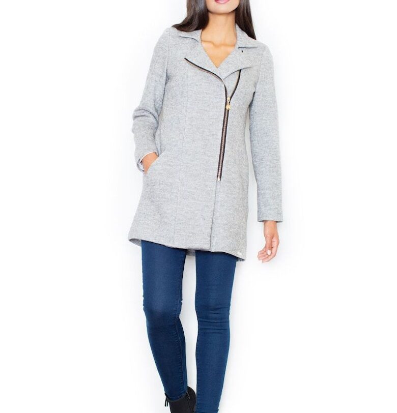 Дамско палто Crombie -  Massod - сиво - Сив Figl