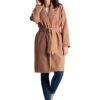 Дамско палто L054 -  Акрил/Полиестер - Кафяво - Lenitif
