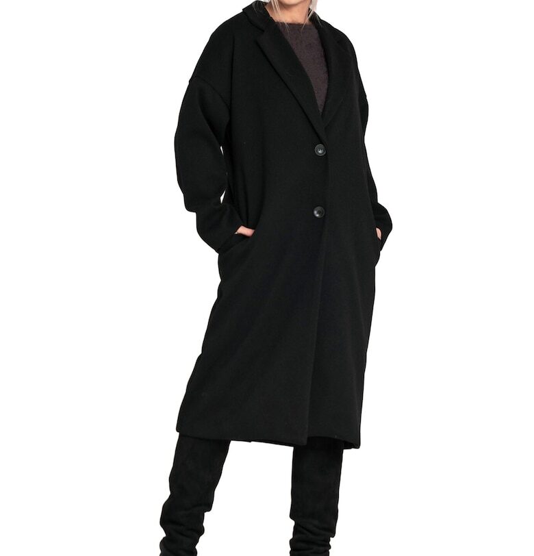 Дамско палто M1111 -  Полиестер - Черно - Един размер Figl