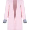 Дамско палто M366 -  Полиестер - Розово Figl