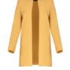 Дамско палто M551 -  Полиестер/Вискоза - Жълто Figl