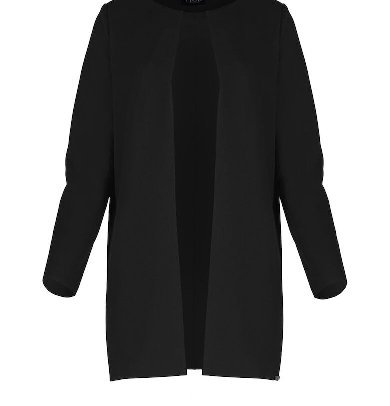 Дамско палто M551 -  Полиестер/Вискоза - Черно Figl