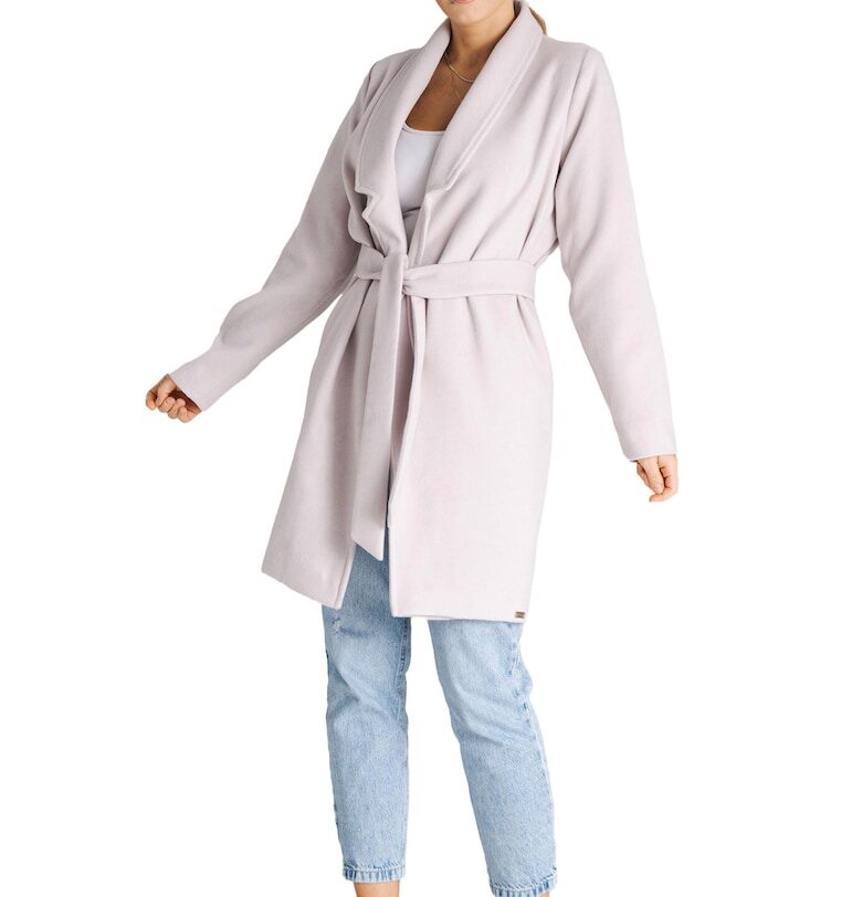 Дамско палто M990 -  Полиестер/Еластан - Бежово Figl