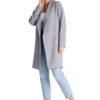 Дамско палто M990 -  Полиестер/Еластан - Сив Figl
