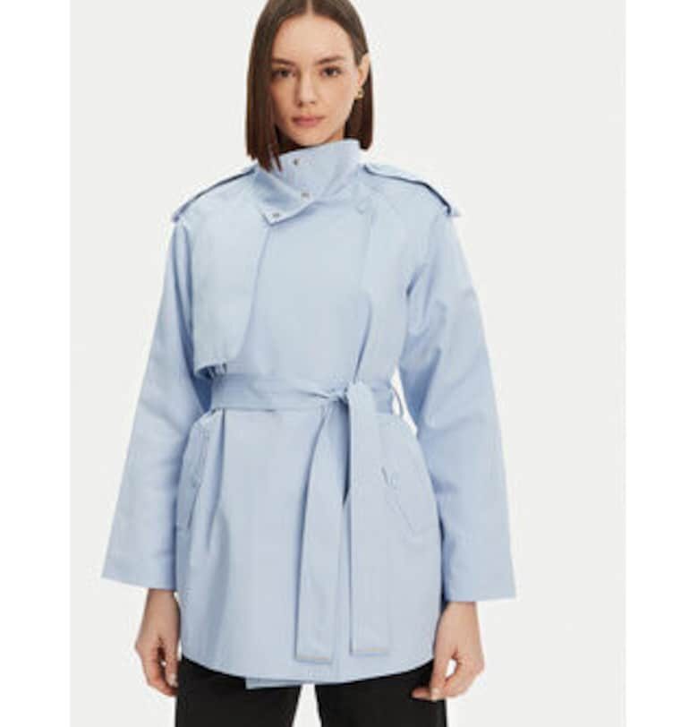 Дамско палто -  MORGAN-251-GLINE 992 памук - Син Morgan