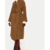 Дамско палто - Айви дъб - 304175695 - Вълна - Кафяво - Кафяв IVY OAK