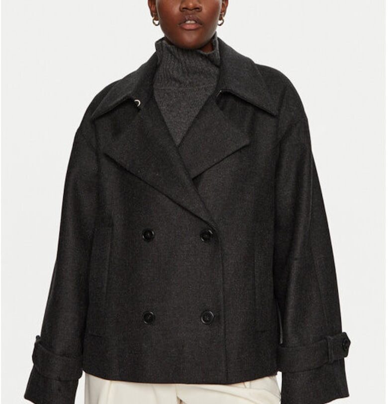 Дамско палто - Айви дъб - 304832857 - Вълна/Полиамид - Сиво - Сив IVY OAK