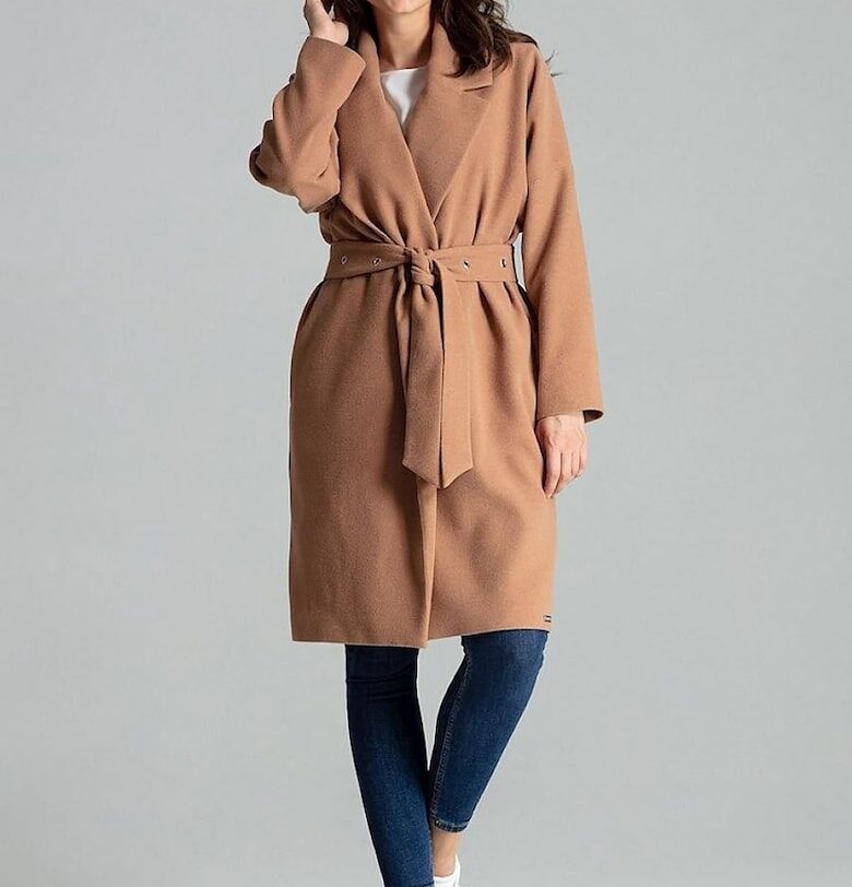 Дамско палто  Бежово - Полиестер - Бежов Lenitif