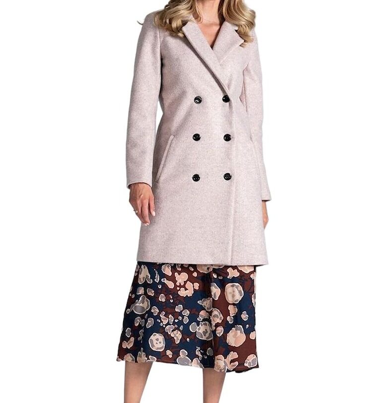 Дамско палто -  акрил/полиестер/вълна - розово Figl