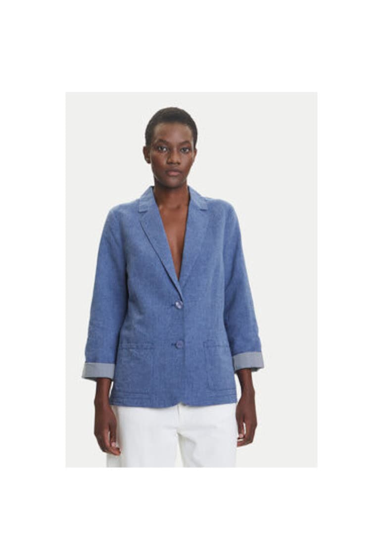 Дамско яке 15001615 - Лен/Памук - Син - Син Olsen