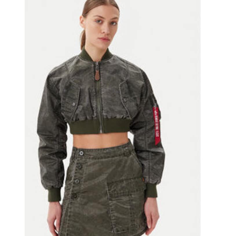 Дамско яке -  156002 142 - полиамид - зелено - ALPHA INDUSTRIES