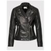 Дамско яке -  209343649 - Естествена кожа - Черно - Черен GESTUZ