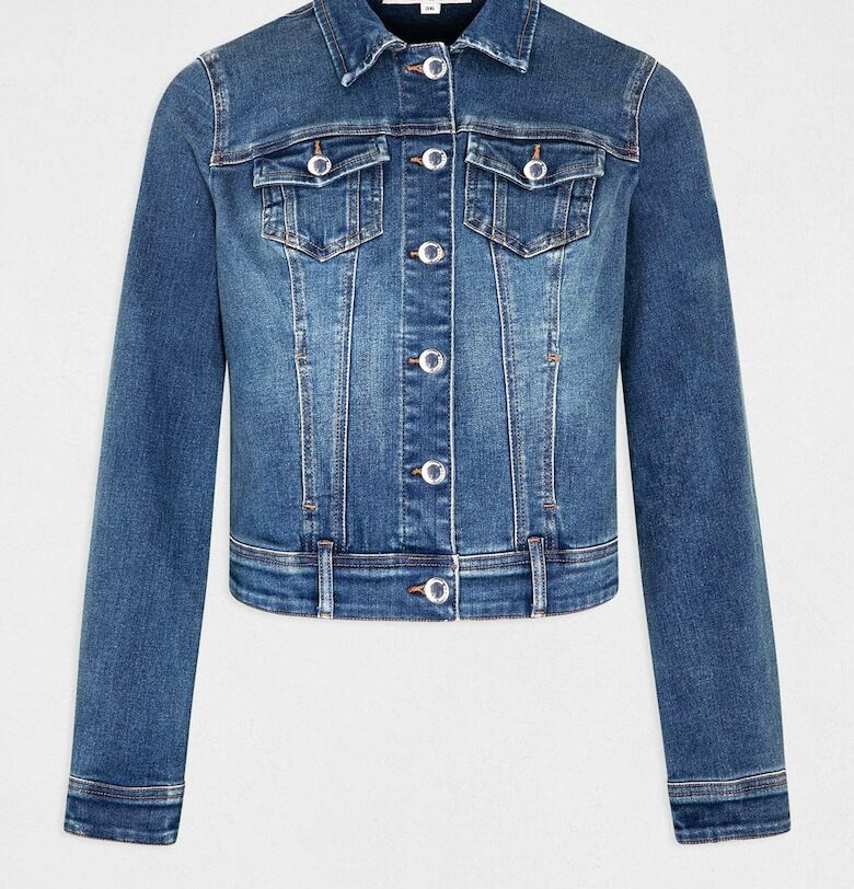 Дамско яке  231-VPOMI - Дънково - Памук/Полиестер - Син - Син Morgan