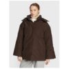 Дамско яке - 300508671 - Рециклиран полиестер - Кафяв - Кафяв Samsoe Samsoe