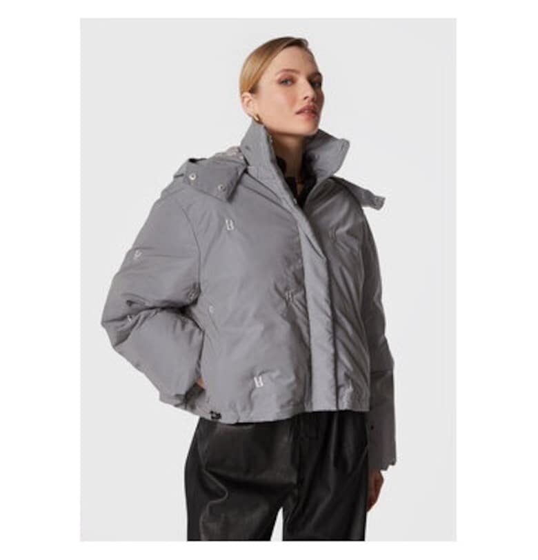 Дамско яке -  301494423 - Рециклиран полиестер - Сив - Сив ROTATE