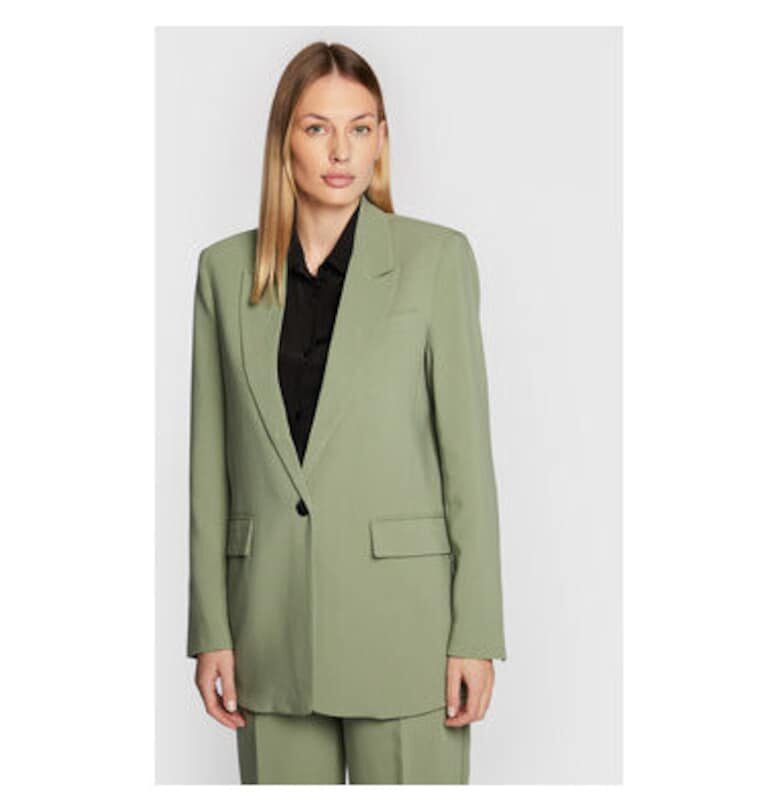 Дамско яке -  301665380 - Рециклиран полиестер/вискоза - Зелено Bruuns Bazaar