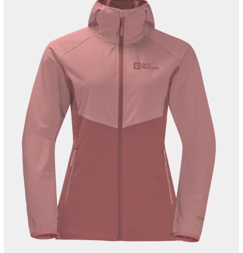 Дамско яке -  303326739 - Полиестер - Бордо Jack Wolfskin