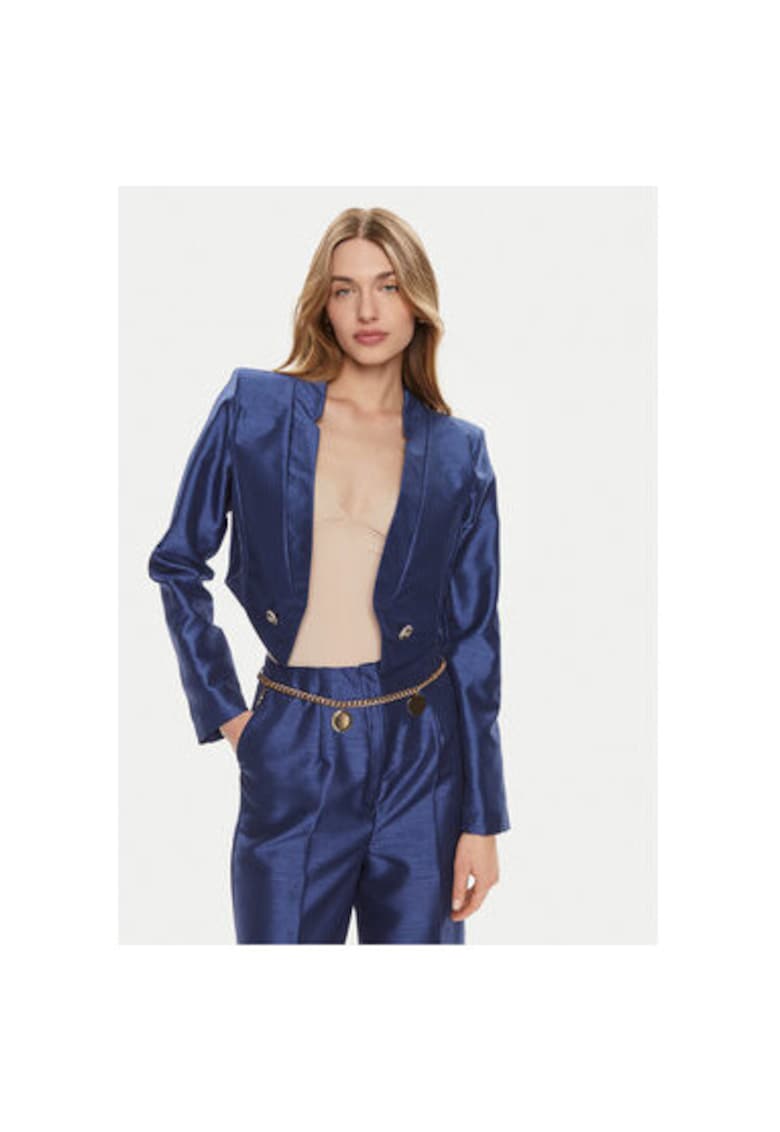 Дамско яке - 303992088 - Полиестер - Син - Син Rinascimento