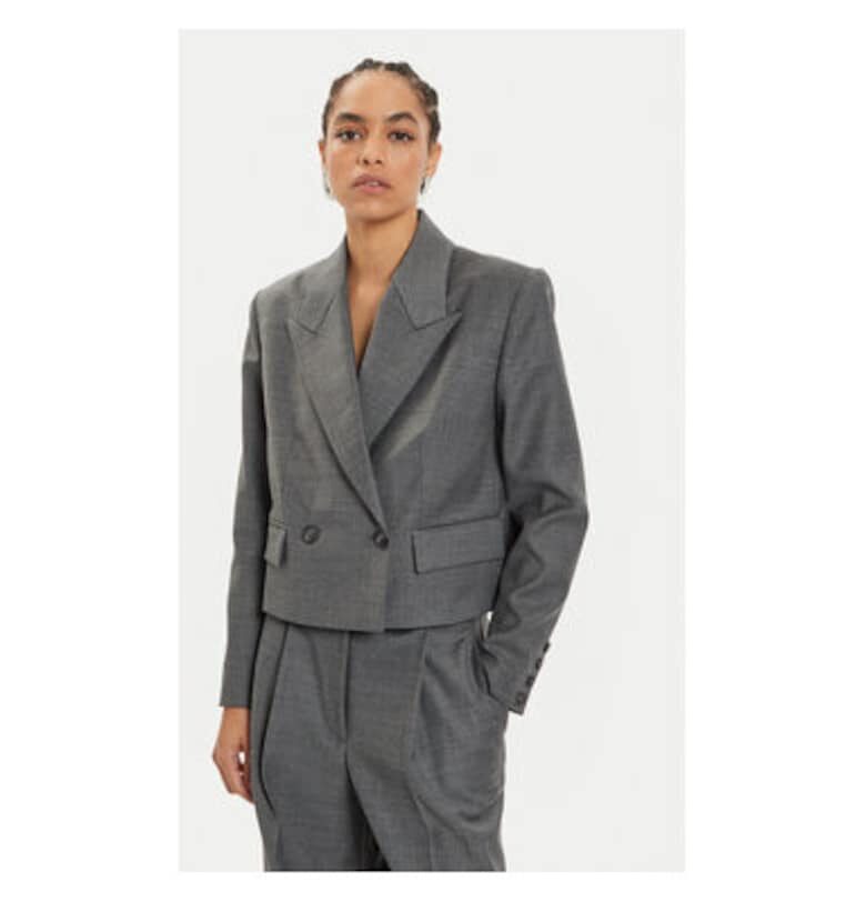 Дамско яке -  304213427 - Рециклиран полиестер/Вълна - Сиво - Сив IVY OAK