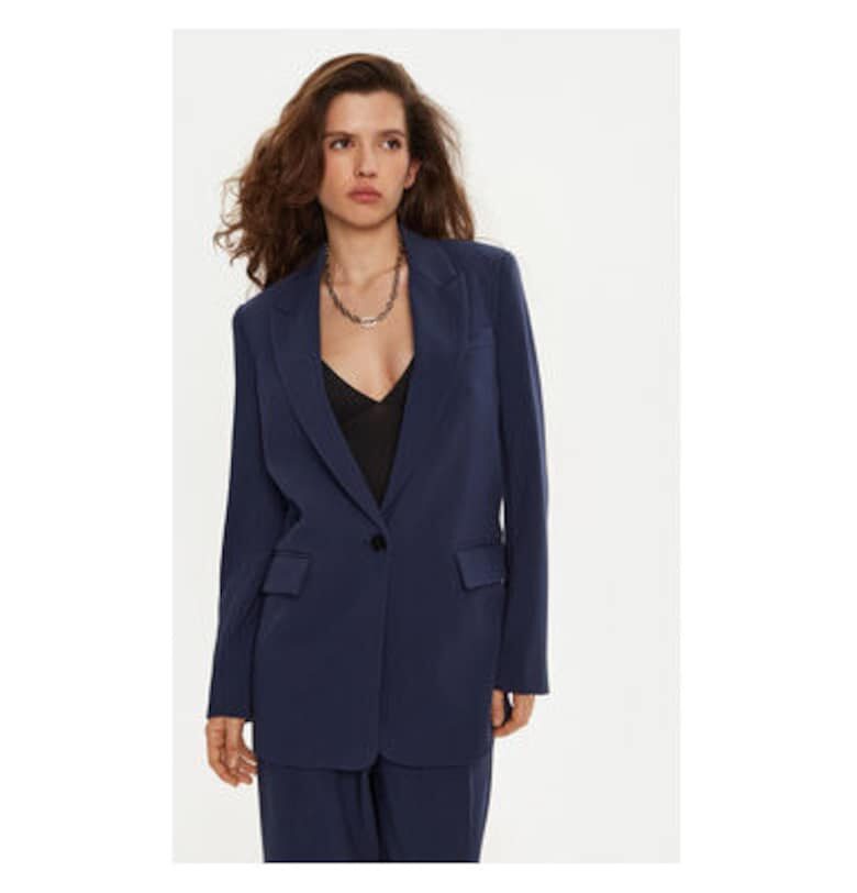 Дамско яке -  304453601 - Рециклиран полиестер/вискоза - Син - Син Bruuns Bazaar