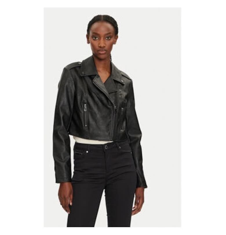 Дамско яке -  304479519 - Екокожа - Черно - Черен Morgan