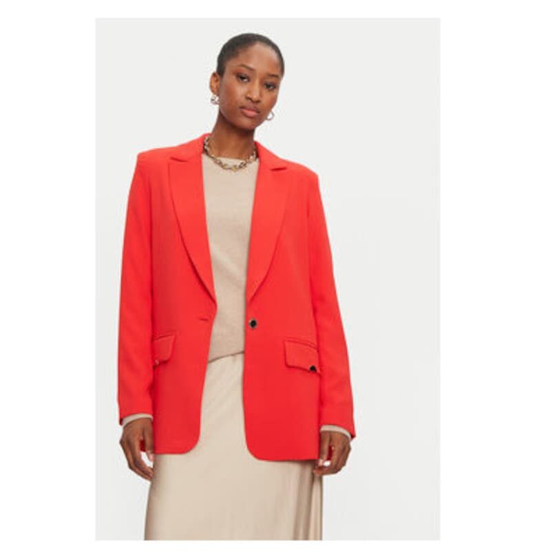 Дамско яке -  304480102 - Полиестер - Оранжев Morgan