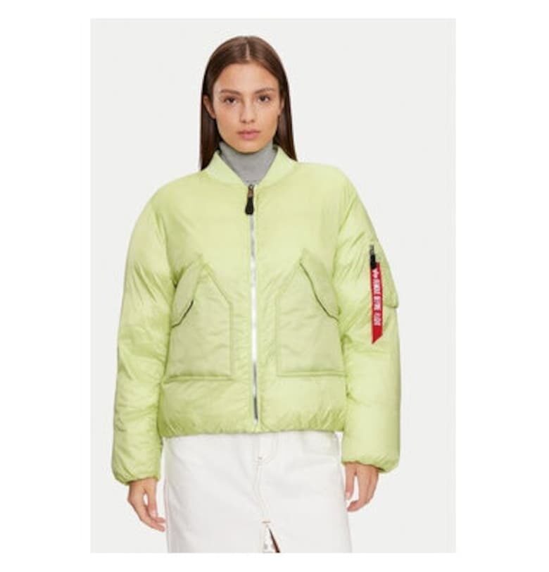 Дамско яке -  304543760 - Найлон - Зелено - Зелен ALPHA INDUSTRIES