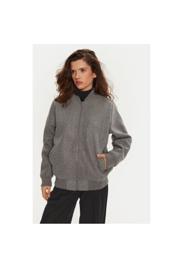 Дамско яке - 304578304 - Полиестер - Сив - Сив BRAVE SOUL