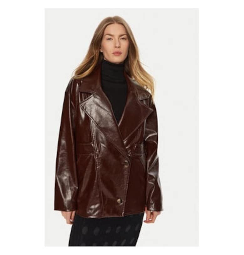 Дамско яке -  304991127 - Екокожа - Кафяв - Кафяв Access fashion