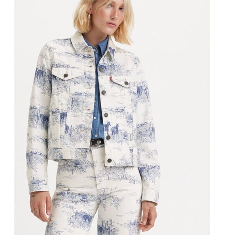 Дамско яке -  865900 - Бяло - Памук Levis