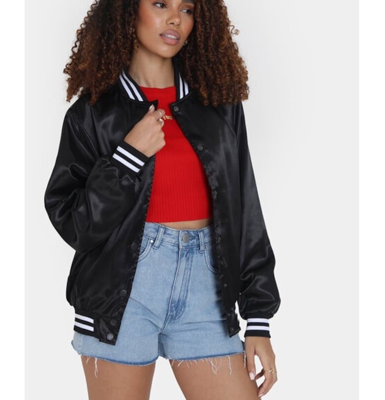 Дамско яке -  95423 - Полиестер - Черно BRAVE SOUL