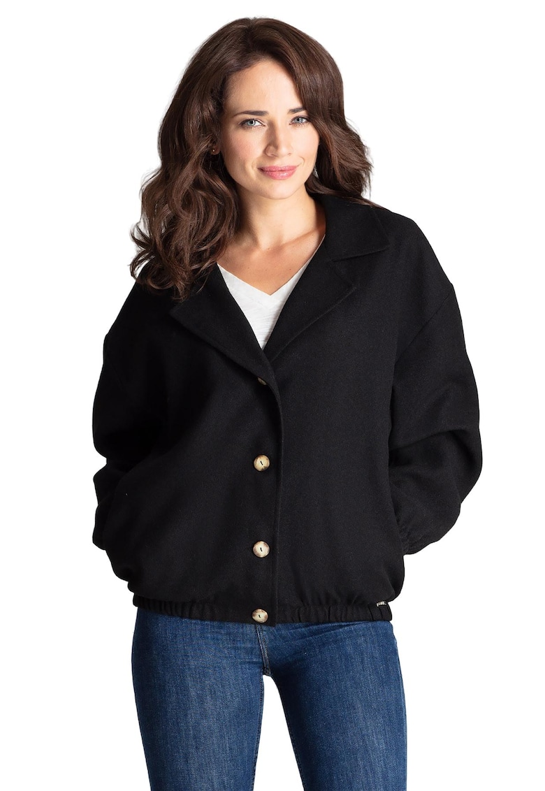 Дамско яке L075 - Черно - Полиестер/Вискоза - SM Lenitif