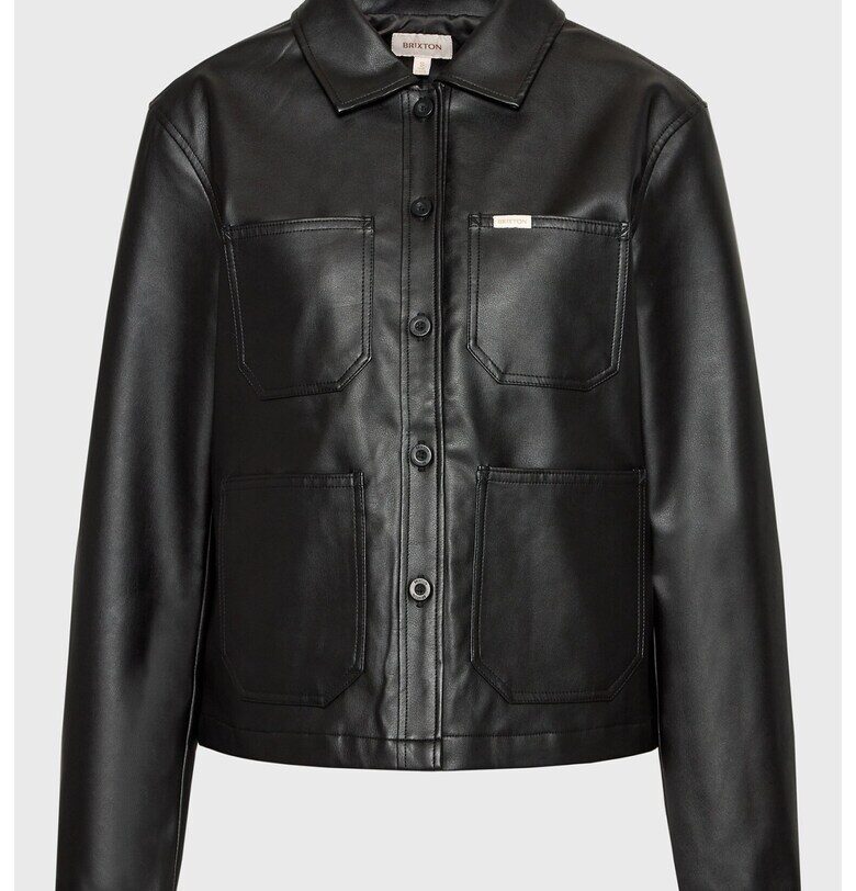 Дамско яке  Еко кожа - Черен Brixton