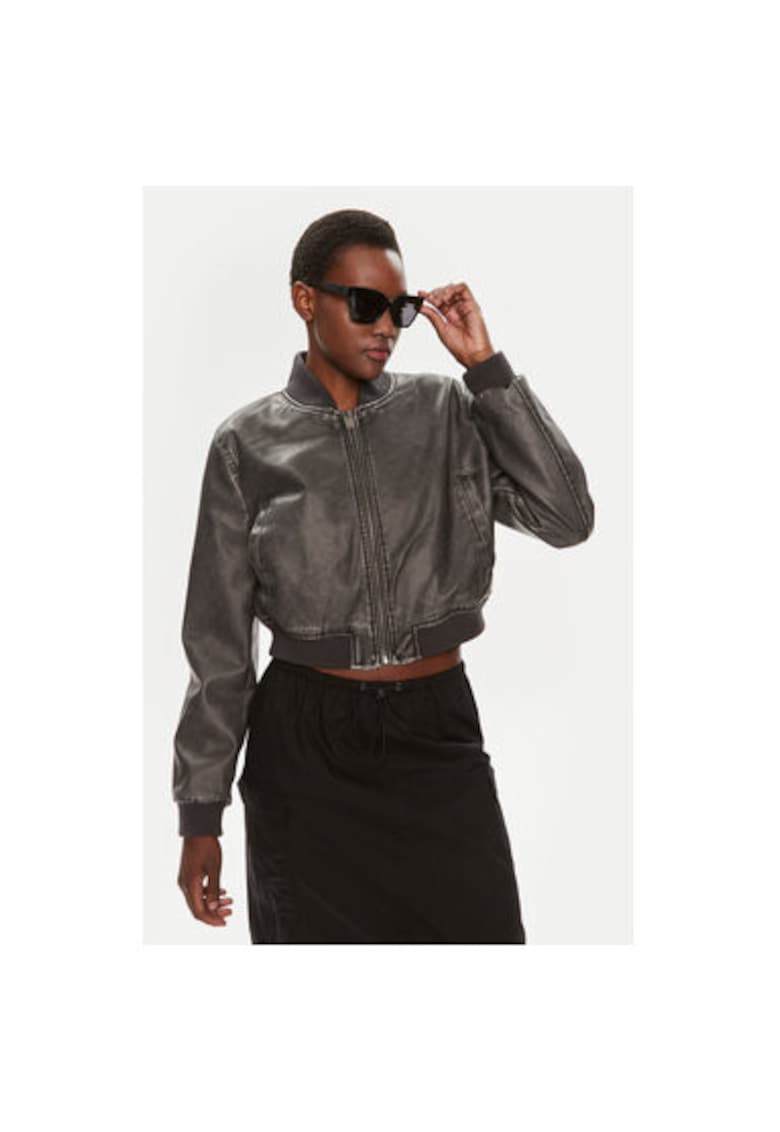 Дамско яке - Полиестер - Черно - Черен BRAVE SOUL