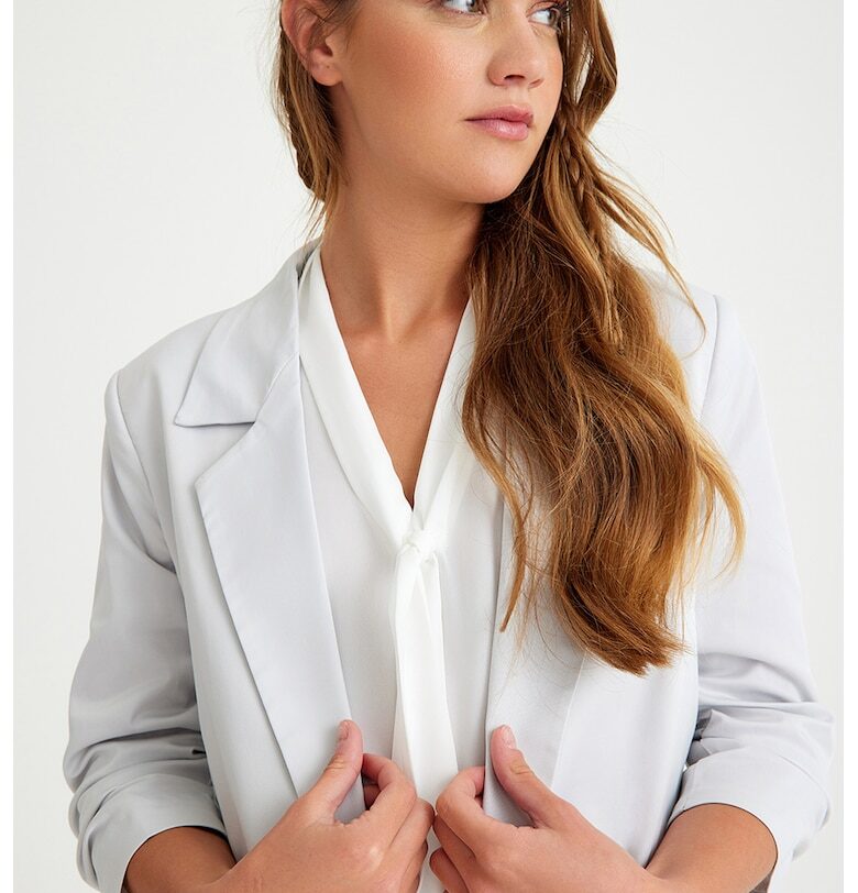 Дамско яке -  Полиестер/Памук/Еластан - Оранжево - Светло сив Just Like You