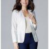 Дамско яке  късо - екрю - полиестер и вискоза Lenitif