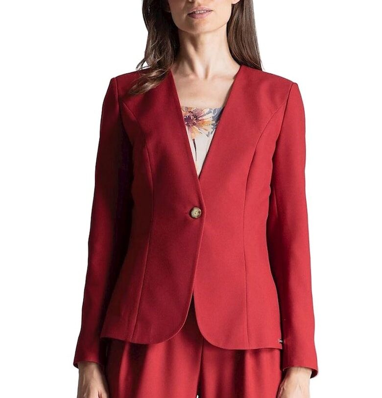 Дамско яке -  полиестер - червено Figl