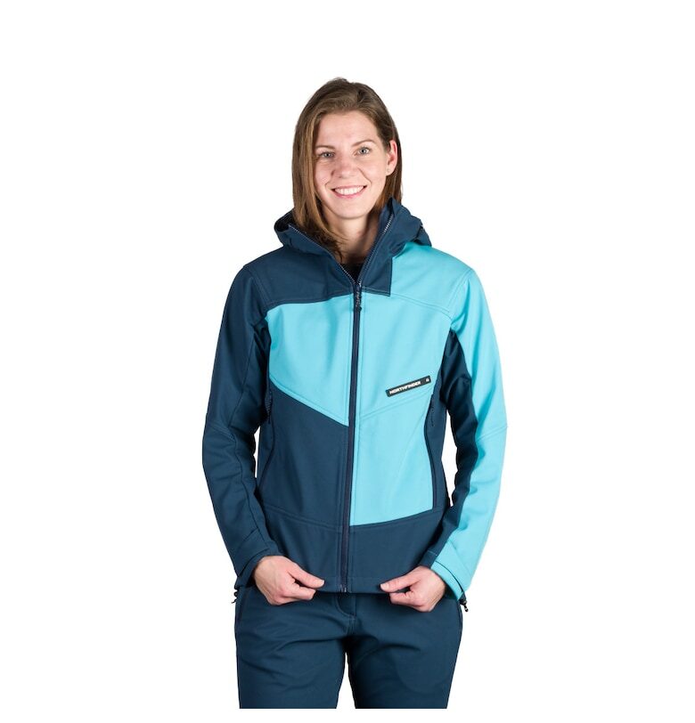 Дамско яке софтшел 3L Chandra - Тъмносин NORTHFINDER