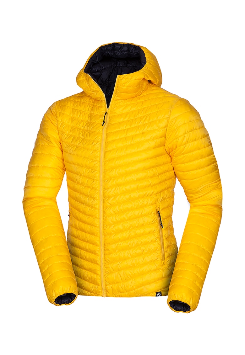 Двулицево зимно яке за трекинг Dan - Шафраново жълто/Избеляло черно NORTHFINDER