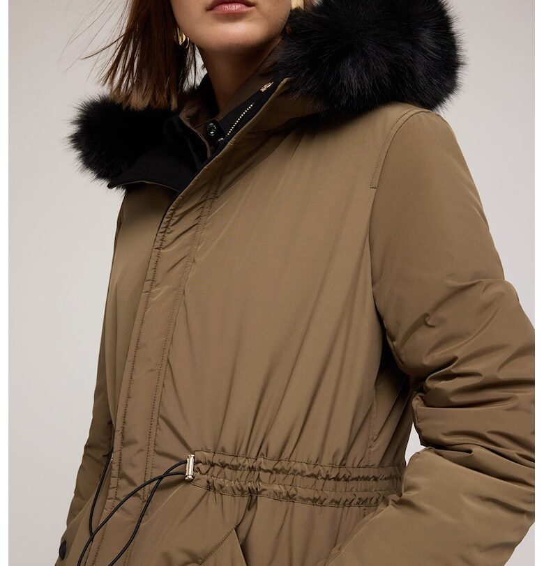 Двулицево яке с качулка - Камел Motivi