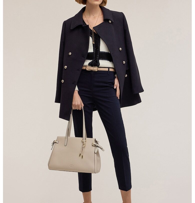 Двуредно палто - Ултрамарин синьо Motivi