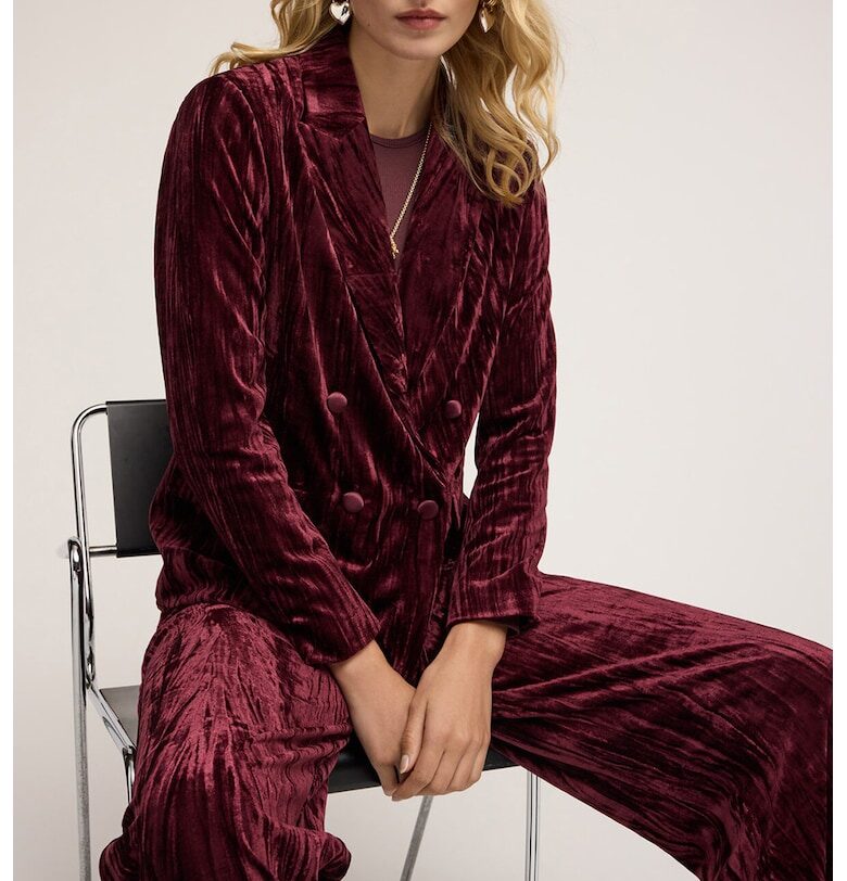 Двуредно сако с кадифен ефект Motivi