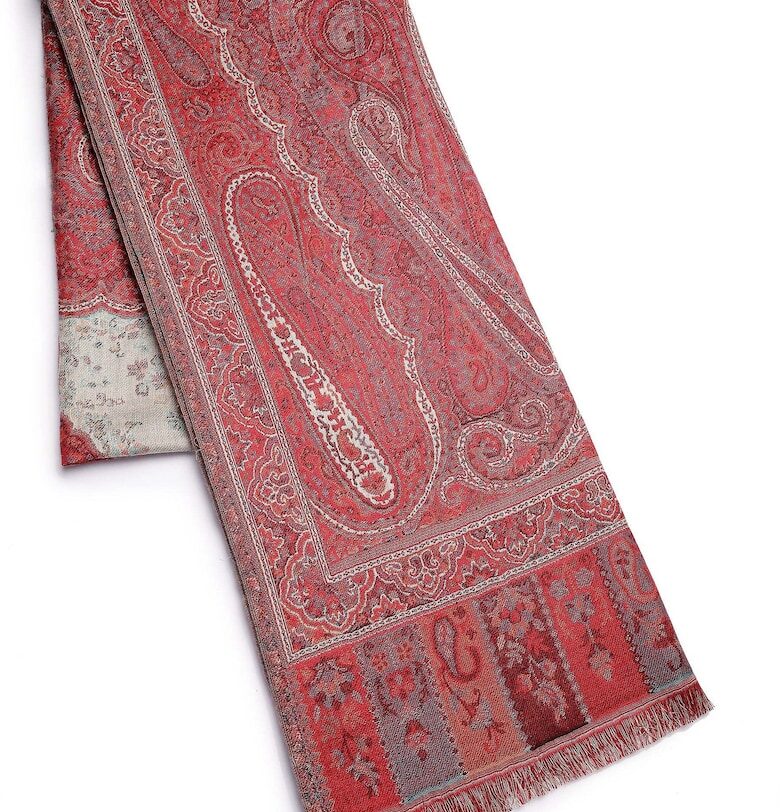 Десениран шал с незавършен подгъв AVANT-GARDE PARIS